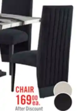 The Brick Vega Dining Chair with Polyester Fabric, Wood, Channeled Tufting - Black offer