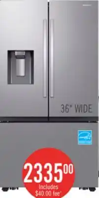 The Brick Samsung 36 31 Cu. Ft. Full Depth French-Door Refrigerator - Stainless Steel - RF32CG5400SRAA offer