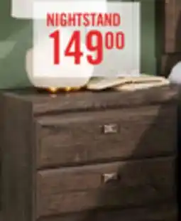 The Brick Yorkdale Bedside 2-Drawer Nightstand, 23.5W x 24.7H, Made in Canada - Brown offer