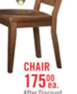 The Brick Cedar Dining Chair, Pine Wood, Slat Back - Brown offer