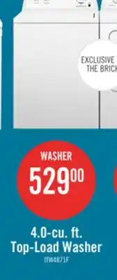 The Brick Inglis 4.0 Cu. Ft. Top-Load Washer and 6.5 Cu. Ft. Electric Dryer – White offer