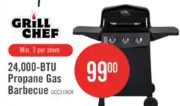 The Brick Grill Chef 24,000 BTU 3-Burner LP Gas BBQ - GCC310CRP 8 Ratings offer