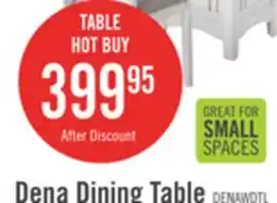 The Brick Dena 5pc Dining Set with Table & Chairs, 42-60W Extension, Round - Dove Grey offer