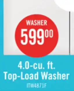 The Brick Inglis 4.0 Cu. Ft. Top-Load Washer - White offer
