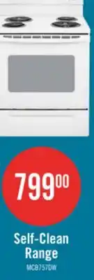 The Brick Moffat 30 Free Standing Self Clean Electric Range - MCB757DMWW offer