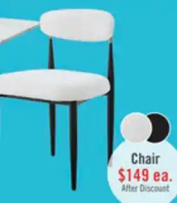 The Brick Kort & Co. Capri Dining Chair with Boucle Fabric & Gold Accent, Metal - White offer