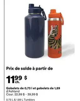 Michaels Gobelets de 0,73 l et gobelets de 1,89 d'Ashland offer