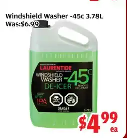 Top Food Supermarket Windshield Washer -45c offer