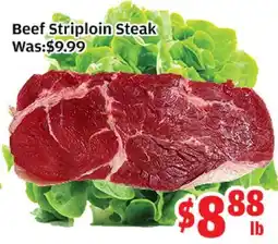 Top Food Supermarket Beef Striploin Steak offer