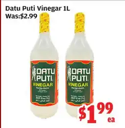 Top Food Supermarket Datu Puti Vinegar offer