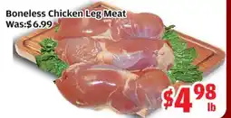Top Food Supermarket Boneless Chicken Leg Meat offer