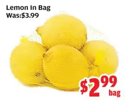 Top Food Supermarket Lemon In Bag offer