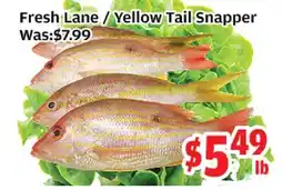 Top Food Supermarket Fresh Lane / Yellow Tail Snapper offer