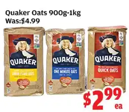 Top Food Supermarket Quaker Oats 900g-1kg offer