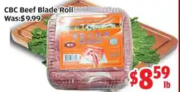 Top Food Supermarket CBC Beef Blade Roll offer