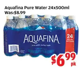 Top Food Supermarket Aquafina Pure Water offer