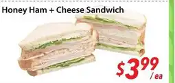 Bestco Food Mart Honey Ham + Cheese Sandwich offer
