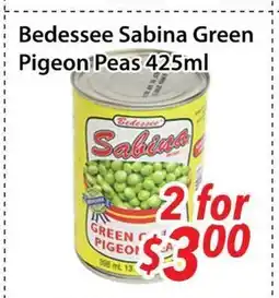 Bestco Food Mart Bedessee Sabina Green Pigeon Peas offer