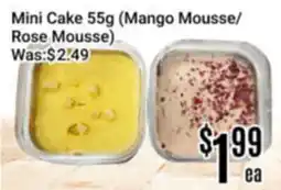 Nations Fresh Foods Mini Cake 55g (Mango Mousse/Rose Mousse) offer