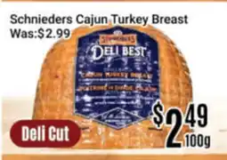 Nations Fresh Foods Schnieders Cajun Turkey Breast offer
