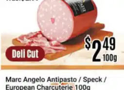 Nations Fresh Foods Marc Angelo Antipasto / Speck / European Charcuterie offer