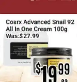 Nations Fresh Foods Cosrx Advanced Snail 92 All In One Cream offer