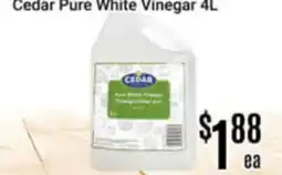 Nations Fresh Foods Cedar Pure White Vinegar offer
