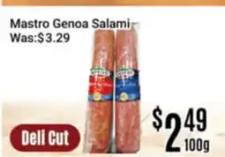 Nations Fresh Foods Mastro Genoa Salami offer