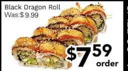 Ample Food Market Black Dragon Roll offer