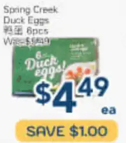 Oceans Fresh Food Market Spring Creek Duck Eggs offer