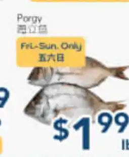 Oceans Fresh Food Market Porgy offer