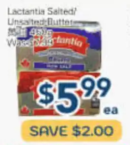 Oceans Fresh Food Market Lactantia Salted/Unsalted Butters offer