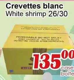Marche C&T White shrimp 26/30 offer