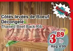 Marche C&T Thawed Beef Back Rib offer
