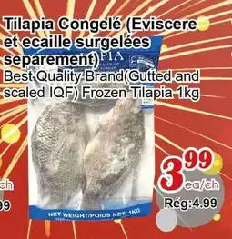 Marche C&T Tilapia Congelé (Eviscérée et écaille séparément) offer