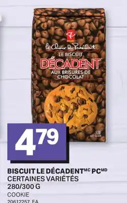 L'Intermarché BISCUIT LE DÉCADENT | COOKIE, 280/300 G offer