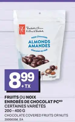 L'Intermarché FRUITS OU NOIX ENROBÉS DE CHOCOLAT | CHOCOLATE COVERED FRUITS OR NUTS offer