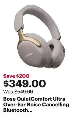 Best Buy Bose QuietComfort Ultra Over-Ear Noise Cancelling Bluetooth Headphones - Sandstone offer