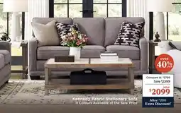 La Z Boy Kennedy Fabric Stationary Sofa offer