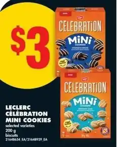 No Frills Leclerc célébration mini cookies offer