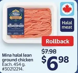 Mina halal lean ground chicken