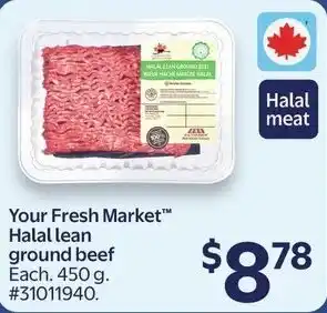 Your fresh market halal lean ground beef