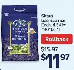 Walmart Sitara basmati rice offer