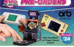 Showcase Mini Handheld or Finger Dance Games offer