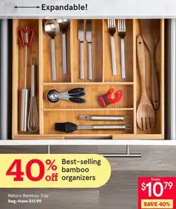 Kitchen Stuff Plus Natura Bamboo Tray offer