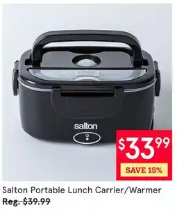 Kitchen Stuff Plus Salton Portable Lunch Carrier/Warmer offer