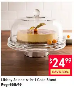 Kitchen Stuff Plus Libbey Selene 6-in-1 Cake Stand offer