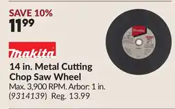 Princess Auto 14 in. Metal Cutting Chop Saw Wheel offer