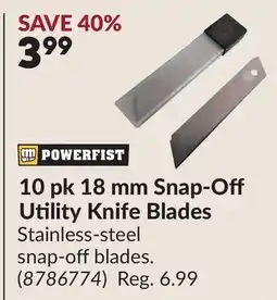 Princess Auto 10 pk 18 mm Snap-O Utility Knife Blades offer
