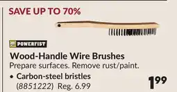 Princess Auto Wood-Handle Wire Brushes offer